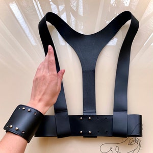 Men Genuine Faux Leather Metal Harness and Jockstrap - Etsy Canada