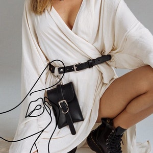 Leather utility belt,hip bag, Leather leg holster, steampunk leg bag, –  AdrianFodeaLeather