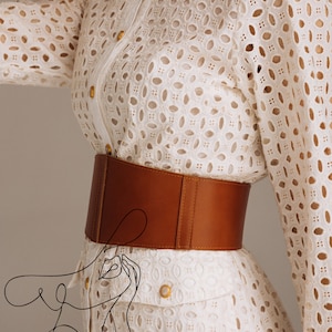 Corsetriem dames, leren korsetriem, brede riem dames, brede leren riem, corsetriem plus size, korsetriem bruin, korsettailleriem