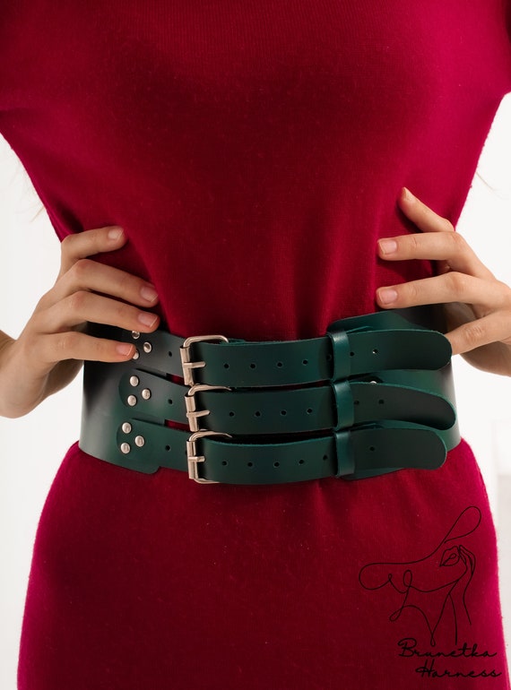 Fashion Women's Wide Leather Waist Belt for Dress Ladies Female