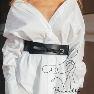 Wide genuine leather belt, Wide leather waist belt, Wide leather belt for dress, Wide leather belt plus size, Wide leather black belt