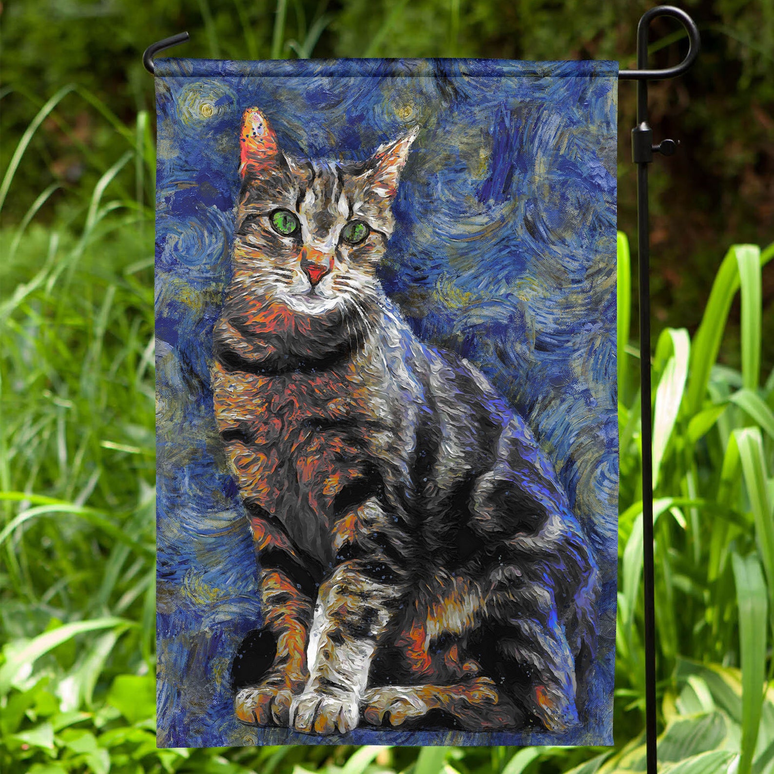 Cat House Garden Flag Cat Print Decor For Yard Garden Unique Etsy