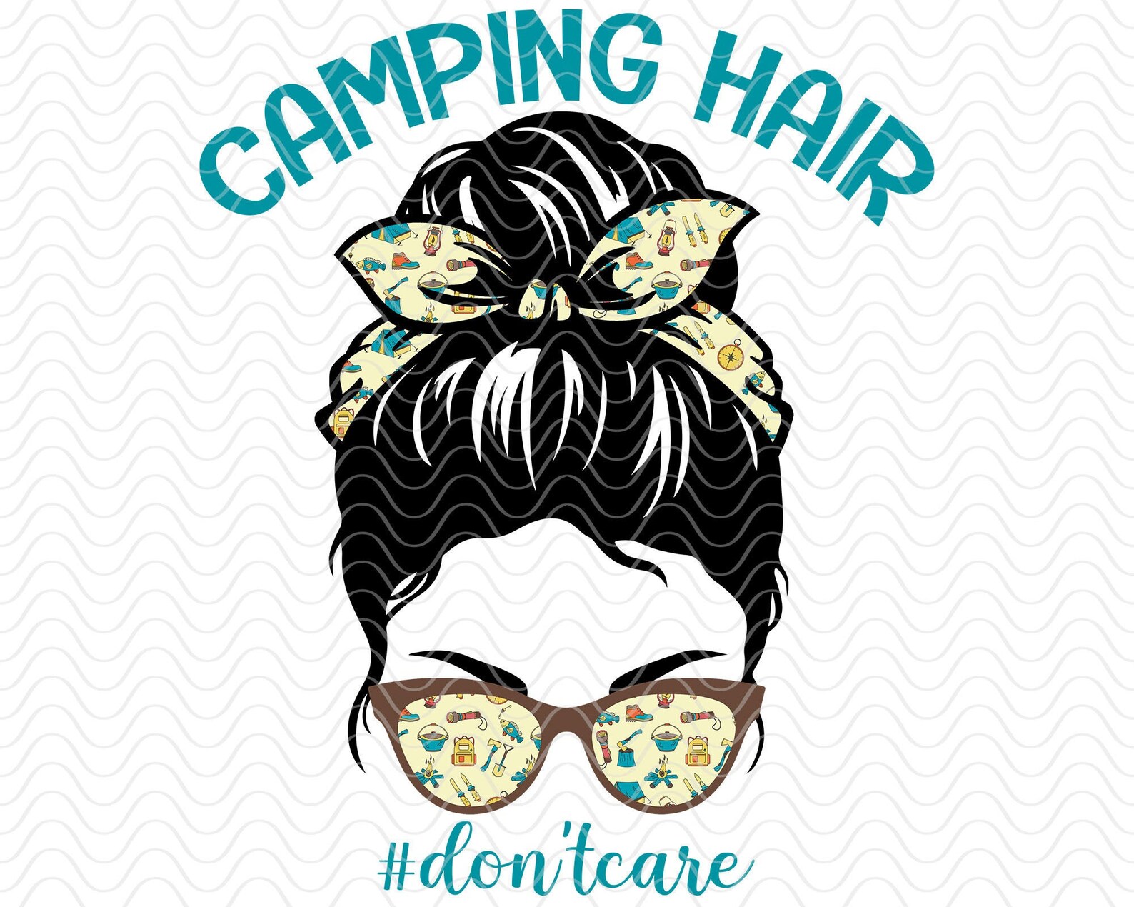 Free Free 195 Messy Bun Camping Life Svg SVG PNG EPS DXF File