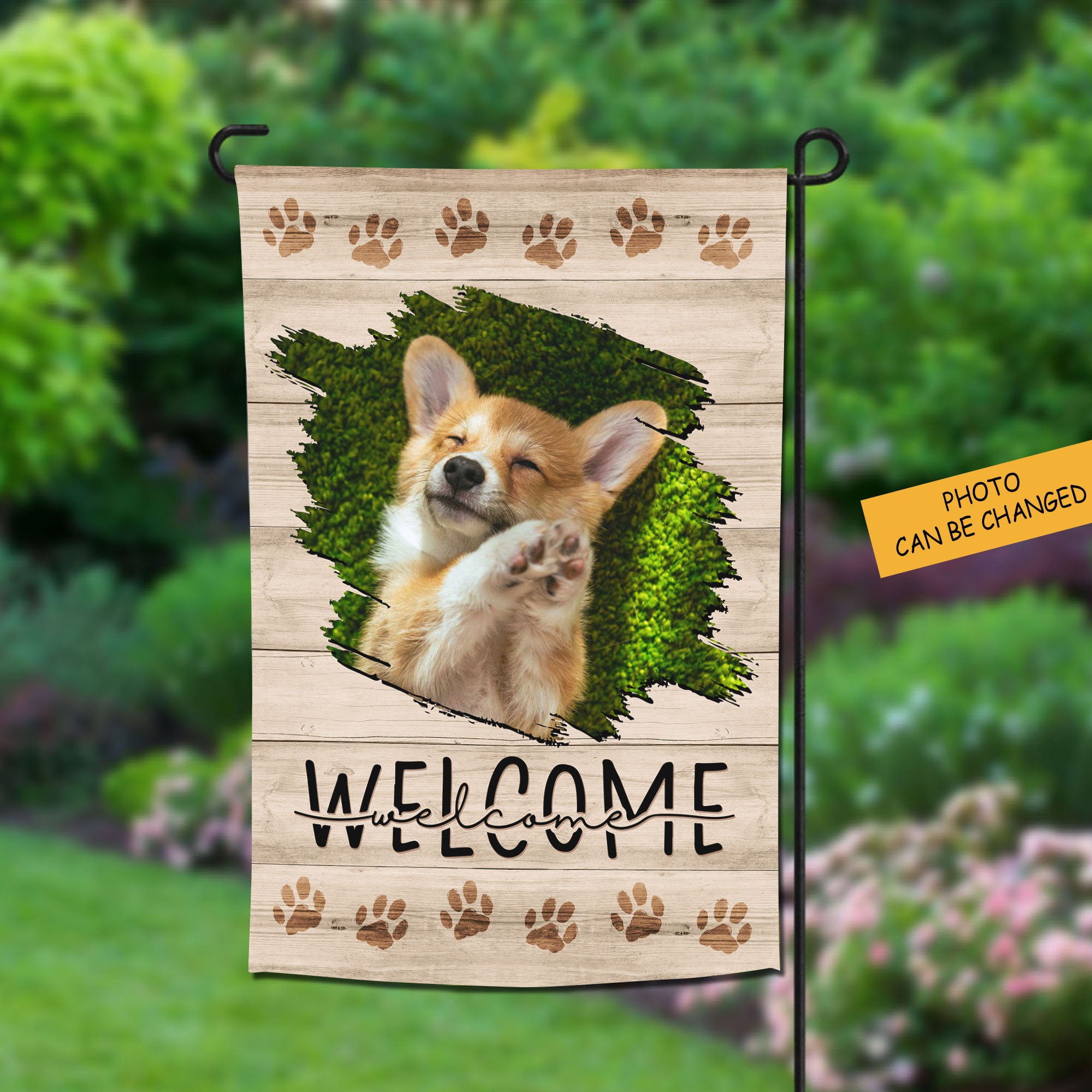 Personalized Pet Flag Garden Gift Flag For Dog Cat Etsy