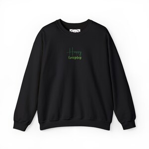 Happy Everyday Embroidered Sweatshirt