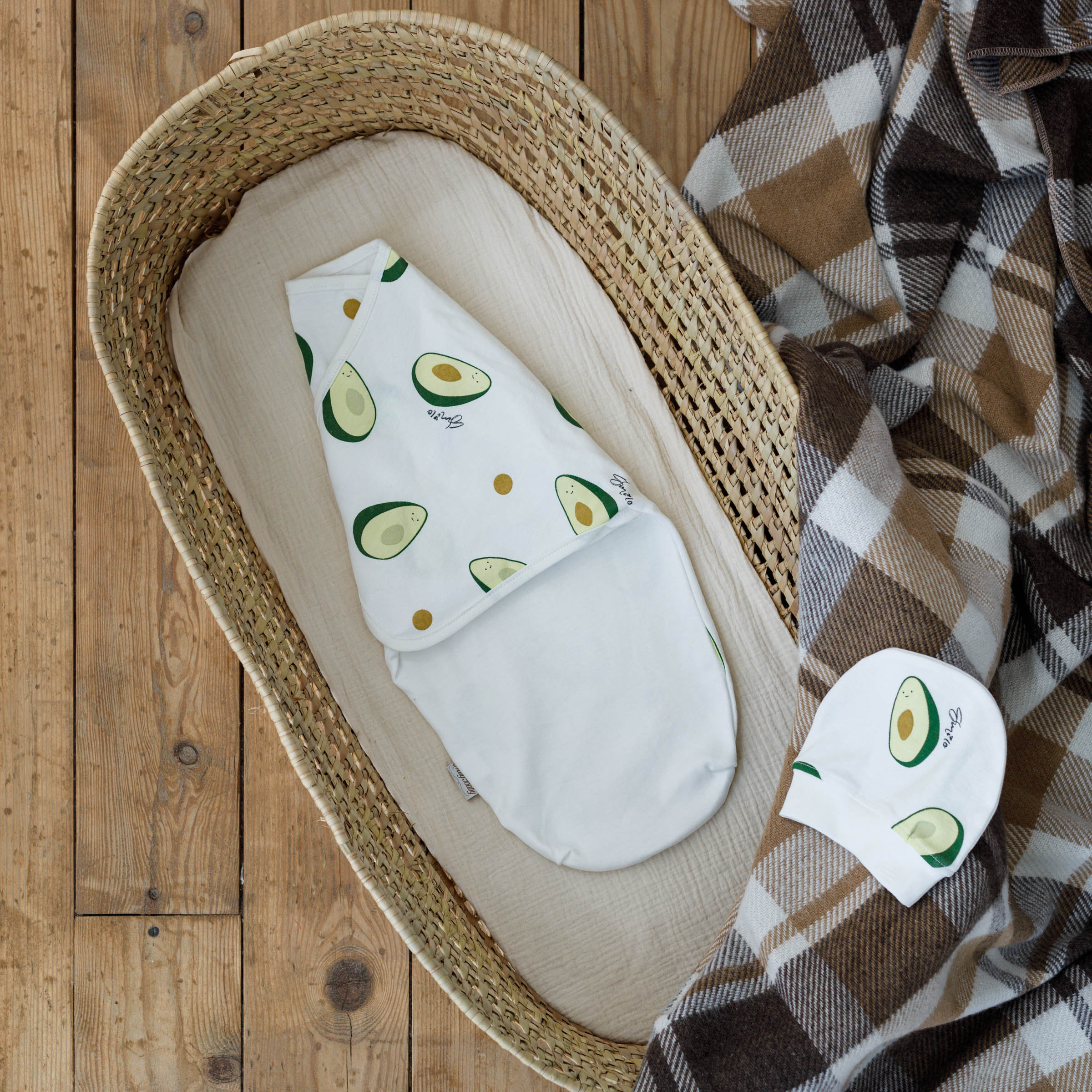 Baby swaddle with Velcro Set swaddling blanket beanies Size Etsy