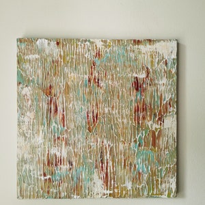Pintura abstracta original sobre lienzo estirado, acrílico, obras de arte contemporáneas, decoración del hogar