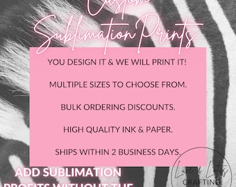 Impresiones de sublimación personalizadas, listas para imprimir, imprimimos y usted presiona, transferencias de sublimación listas para imprimir