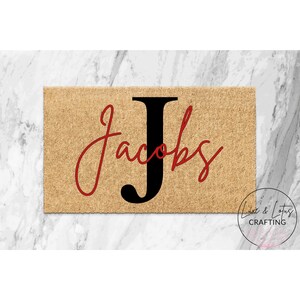 Personalized Last Name Doormat, Home Signs, Home Decor, Custom Doormats, Welcome Mats, Personalized Doormats, Entryway Mats