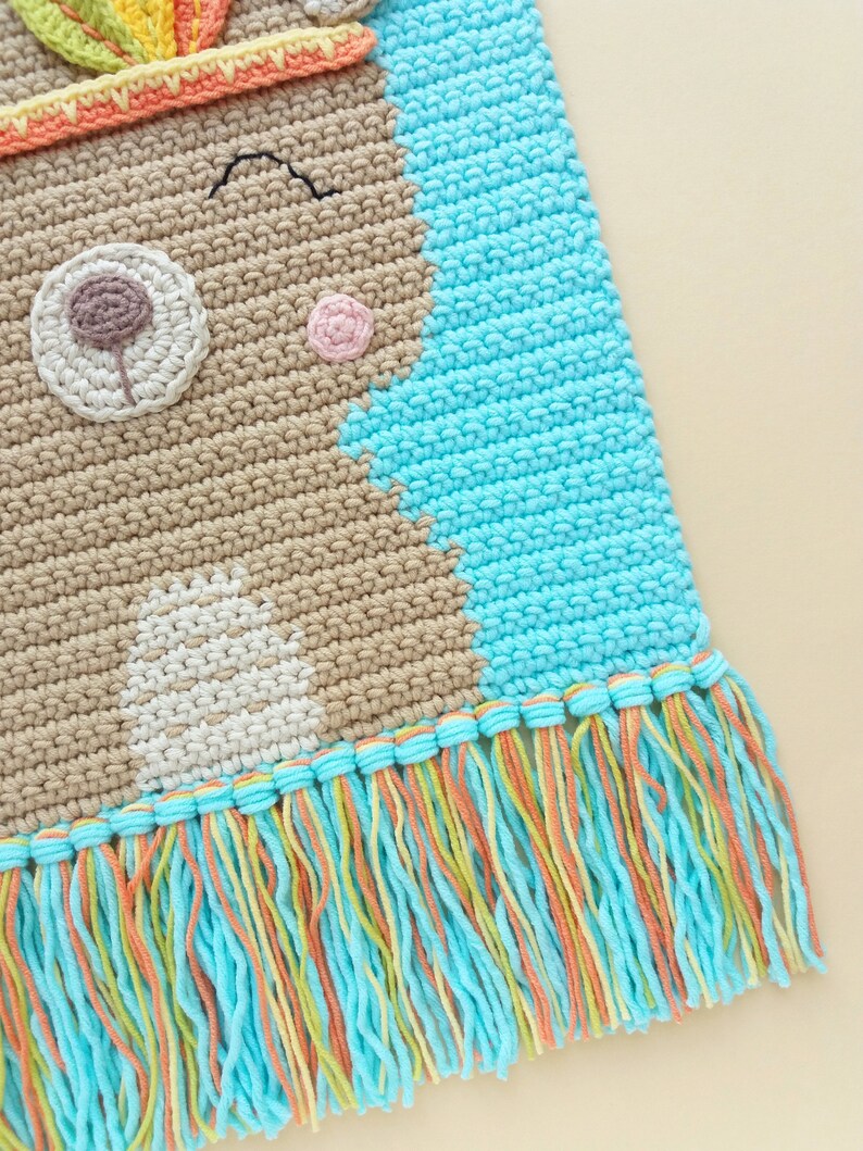 Crochet Baby Wall Hanging Pattern Wall Decor Crochet Pattern Etsy