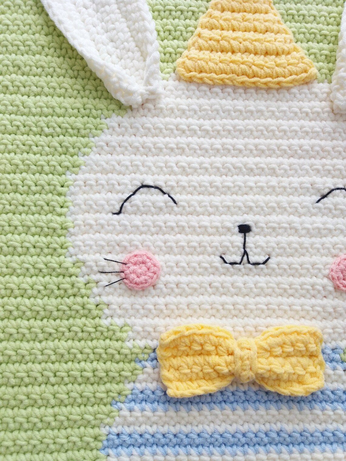Crochet Wall Hanging Pattern Bunny Wall Decor Pattern Etsy
