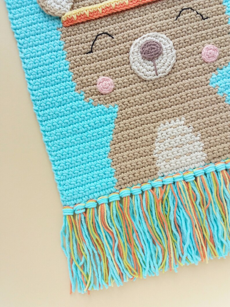 Crochet Baby Wall Hanging Pattern Wall Decor Crochet Pattern Etsy