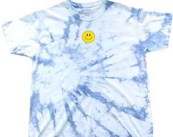 Tie Dye Leende Skjorta Trendiga Toppar Trendiga Kläder Retro T-shirt Överdimensionerad Tie Dye Leende Ansikte Skjorta Dam Retro Skjorta Leende T-shirt