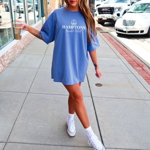 Hamptons Yacht Club Tshirt Oversized Tshirt Preppy Shirts Preppy Clothes Comfort Colors Trendy Shirt Hamptons Shirt Nautical Country Club