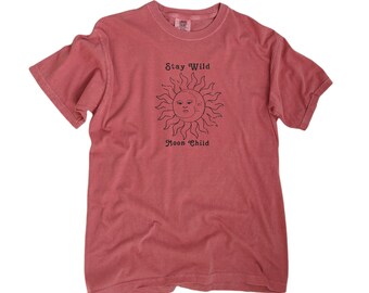 Sun & Moon Tshirt Astronomy Shirt Comfort Colors Shirt Astrology Shirt Festival Tshirt Oversize Tshirt Trendy Clothes Distressed Shirt