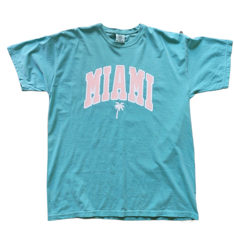 Miami Tshirt Florida Palm Tee Summer Island Beach Shirt | Etsy