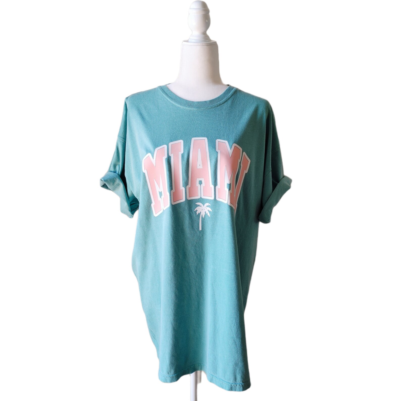 Miami Tshirt Florida Palm Tee Summer Island Beach Shirt | Etsy