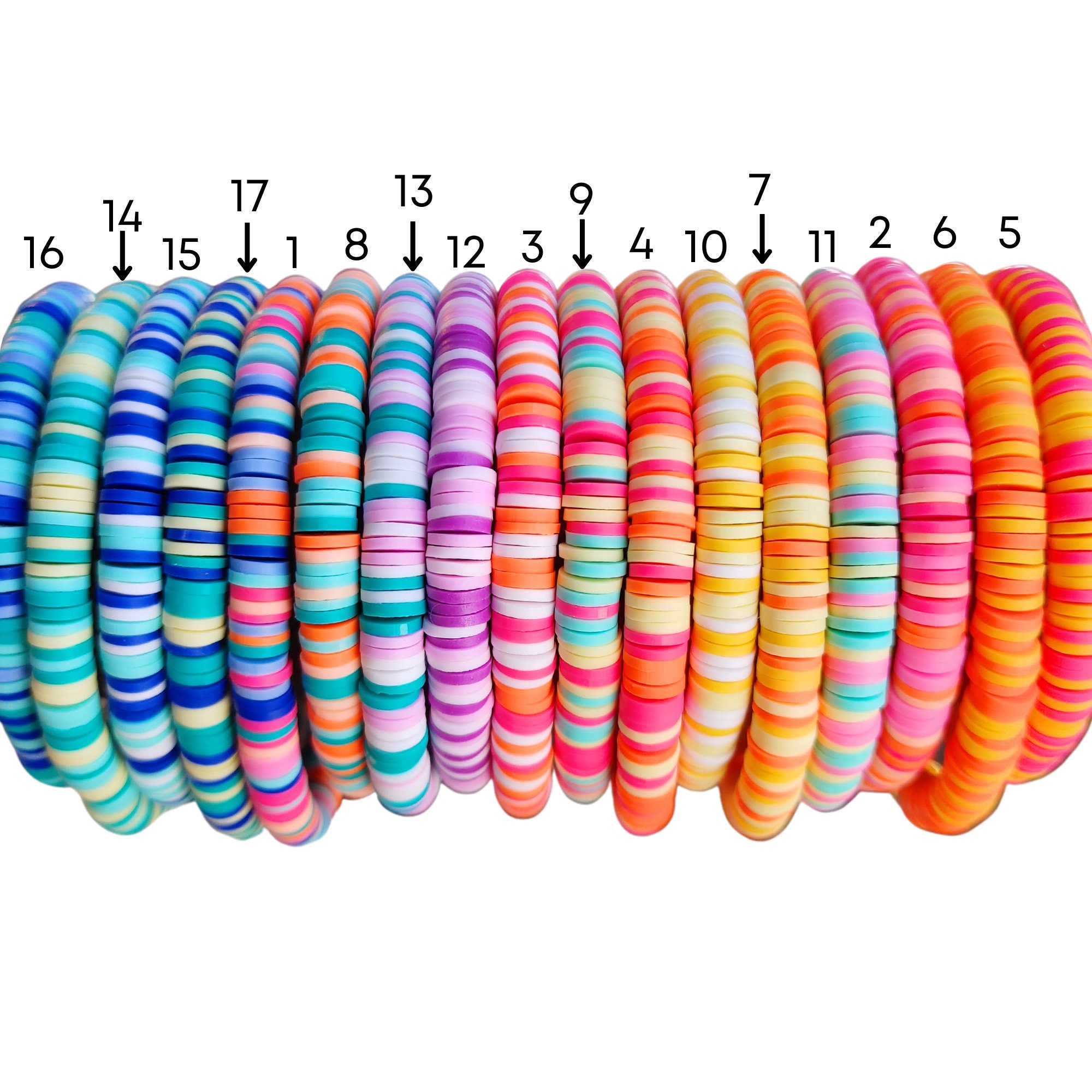 FAERLIIRY Birthday Bracelets Happy Birthday Heishi Bracelets Preppy Colorful Clay Friendship Bead Bangle Summer Surfer Bangle Birthday Jewelry (5PCS FAERLIIRY Birthday Bracelets Happy Birthday Heishi Bracelets Preppy Colorful Clay Friendship Bead Bangle Summer Surfer Bangle Birthday Jewelry (5PCS