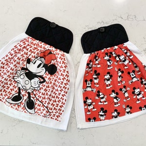 Disney Cotton Kitchen Towels, 2pk, 16 x 28 inches - Mickey & Minnie Love 