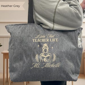 Teacher Bag, Teacher Stuff, Personalized Bag for Teacher, Tote Bag, Book Bag, Teacher Appreciation