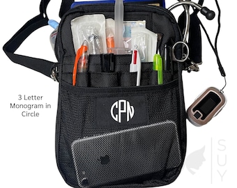 Custom Crossbody Bag Tool Belt Fanny Pack in Black Nurse Accessories with Storage