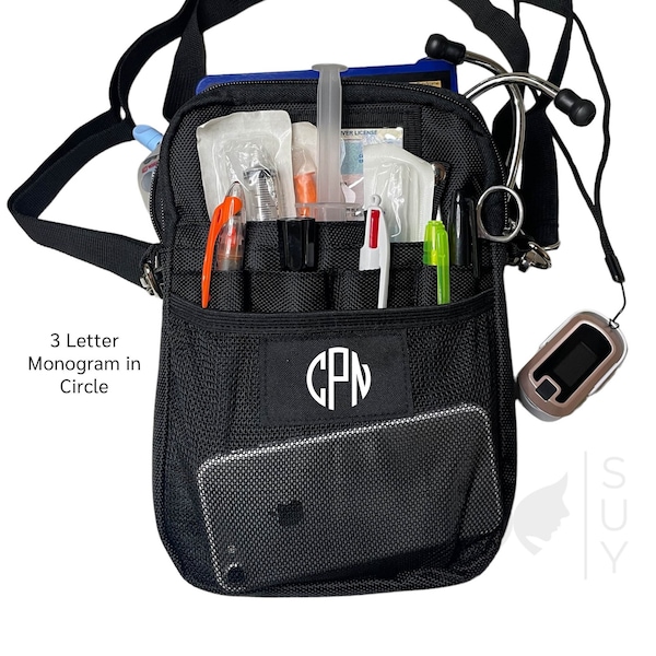 Custom Bag | Medical Tool Belt for EMS, EMT, Paramedics, First Responders in Black, Crossbody Fanny Pack, Graduation Gift