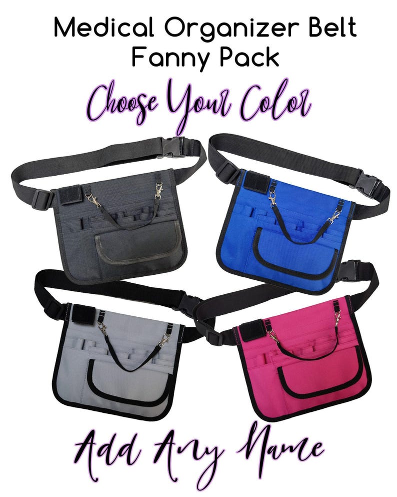 Personalized Bag for Nurse, Work Bag Custom Fanny Pack, Nurses Week - RN, NP, Paramedics, Doctor, Resident Graduation Gift image 1