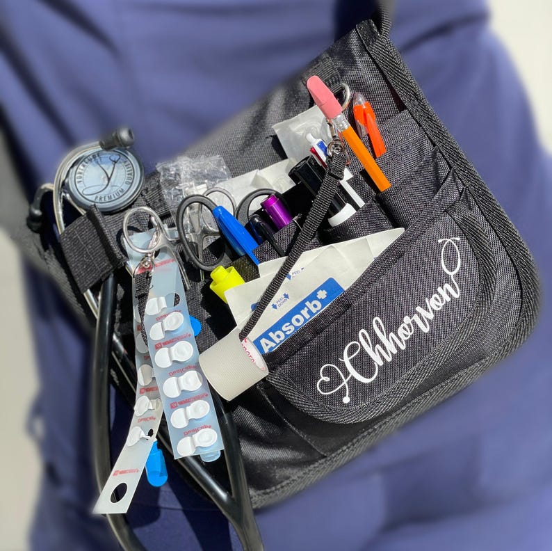 Personalized Bag for Nurse, Work Bag Custom Fanny Pack, Nurses Week - RN, NP, Paramedics, Doctor, Resident Graduation Gift image 8