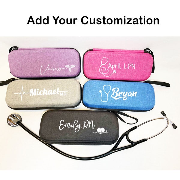 Nurse Gift Custom Case for Graduation Gift for Doctor, Christmas Gift for Nurse Fits Littman Stethoscope Case