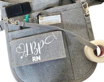 Nurse Gift for Graduation, Grey Nurse Work Bag Fanny Pack Custom Work Bag Organizer Belt, Gift for RN NP Student Nurse Clinicals Bag