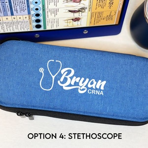 Student Nurse Gift Custom Personalized Case Stethoscope Case fits Littman Cardiology Medical Supplies - Graduation Gift for Her