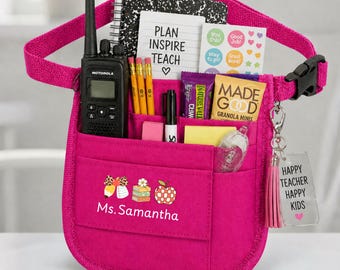 Teacher Icons with Personalized Name, Perfect Teachers Gift, Different Colors Available