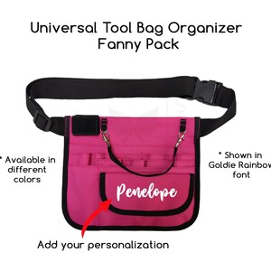 Personalized Bag for Nurse, Work Bag Custom Fanny Pack, Nurses Week - RN, NP, Paramedics, Doctor, Resident Graduation Gift Pink