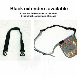 Vonets Portable Belt Extender for Fanny Pack Strap Extension Waist Bag Belts, Men's, Size: One size, Black