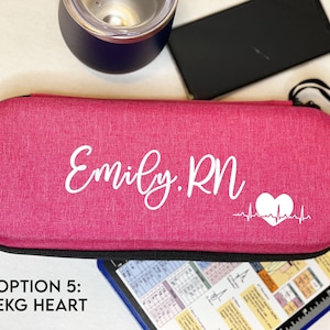 Custom Case, Stethoscope Case Gift | Pink Hard Protective Case for Stethoscope, Nurse Week, Graduation Gift
