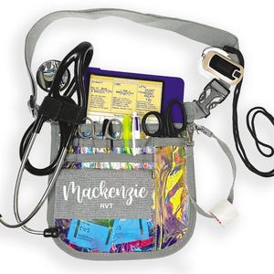 Nurse Bag, Graduation Gift,  Nursing Bag, Hip Pouch, Fanny Pack Tool Belt - Clear Bag, Easy to Clean