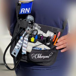Personalized Bag for Nurse, Work Bag Custom Fanny Pack, Nurses Week - RN, NP, Paramedics, Doctor, Resident Graduation Gift image 7