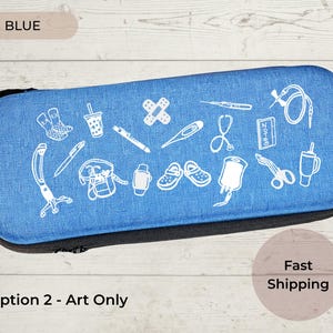 RN Gift, BSN Gift, Personalized Nurse Stethoscope Case with Custom Name, Medical Organizer Graduation Gift for Nursing