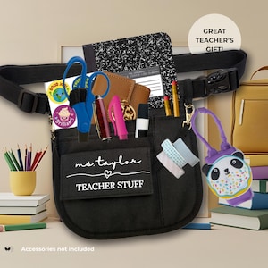 Teacher Stuff | Teacher Appreciation Gift, Walkie Talkie Holder Bag Fanny Pack, Custom Gift