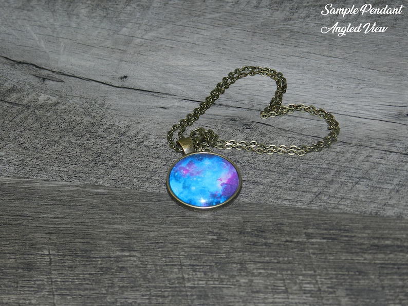 Velaris Night Court Glass Dome Multiple Chain Lengths Available ACOTAR Necklace Antique Bronze Style Pendant
