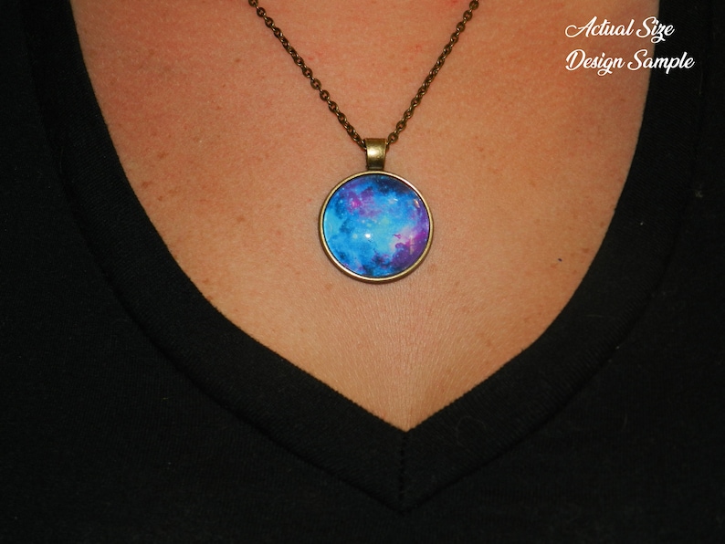 Velaris Night Court Glass Dome Multiple Chain Lengths Available ACOTAR Necklace Antique Bronze Style Pendant