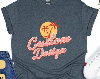 Custom Photo Shirt: Personalized Image or Text, Unisex T-Shirt