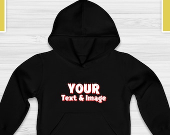 Personalized Kids Hoodie: Custom Text & Image Sweatshirt