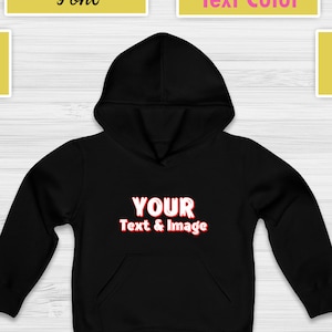 Custom Kids Hoodie Etsy