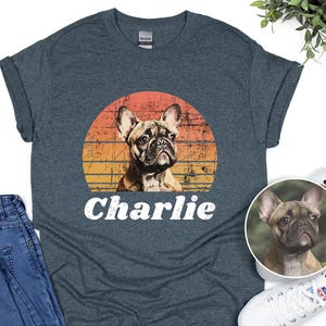 Custom Dog Vintage Shirt, Custom Pet Shirt, Dog Lover Gift, Dog Lover T-Shirt, Personalized Shirts, Dog Owner Shirt, Dog Photo Shirt, S-5XL