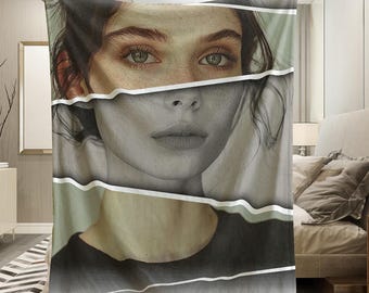 Custom Photo Blanket: Personalized Plush Fleece, Couples Gift