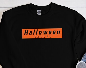 Halloween Casual Sweatshirt, Halloween Sweatshirt, Halloween Crewneck, Fall Sweatshirt, Halloween Gift, Gift For Halloween, Halloween Party