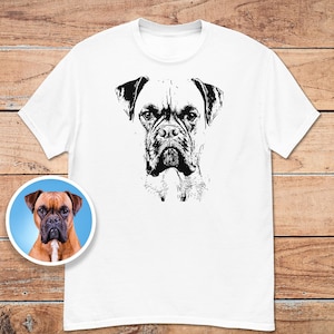 Custom Drawing Dog Shirt, Custom Pet Shirt, Personalized Dog Shirt, Custom Dog TShirt, Dog Lover Gift, Custom Shirt, Custom Pet Portrait Tee