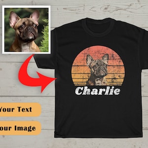 Custom Dog Vintage Shirt, Custom Pet Shirt, Dog Lover Gift, Dog Lover T-Shirt, Personalized Shirts, Dog Owner Shirt, Dog Photo Shirt, S-5XL