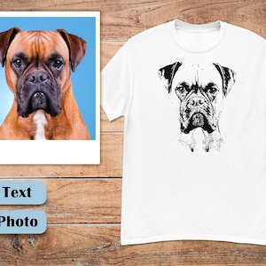 Custom Drawing Dog Shirt, Custom Pet Shirt, Personalized Dog Shirt, Custom Dog TShirt, Dog Lover Gift, Custom Shirt, Custom Pet Portrait Tee